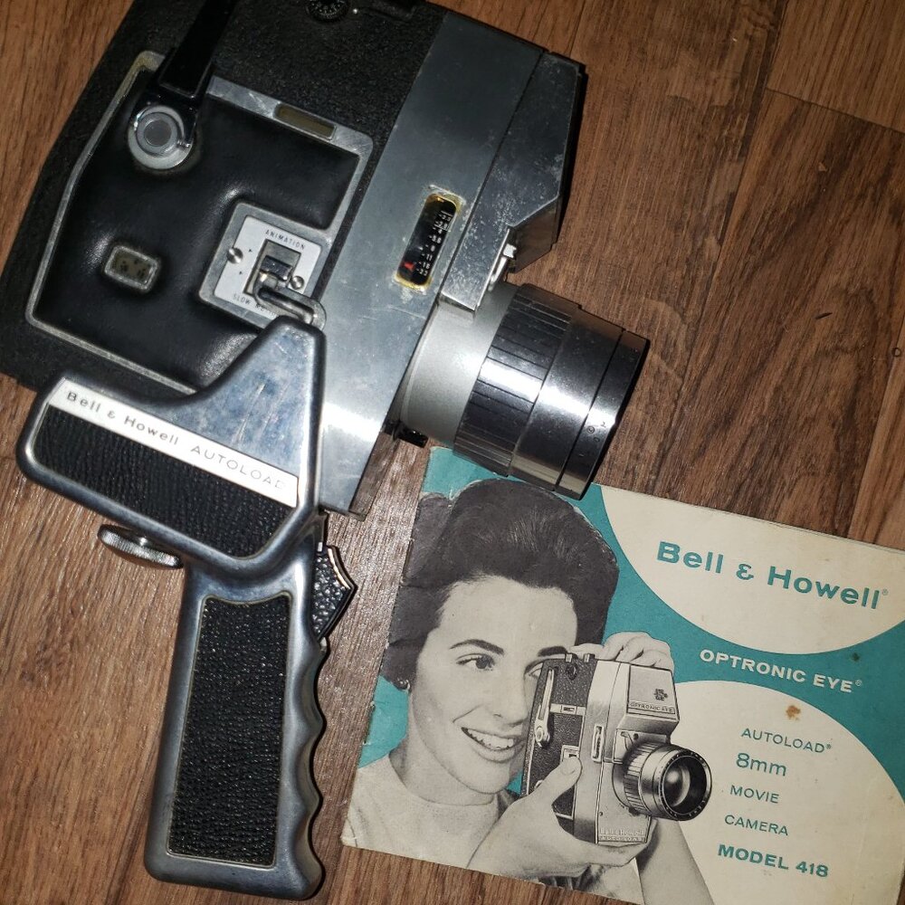 Bell and howell optronic eye 8mm movie camera model 418